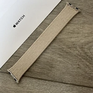 Genuine Apple Watch Braided Solo Loop Starlight 38/40/41mm Size 9 Series 1-9 - Picture 1 of 8