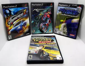 PS2 lot Juiced 2, Kinetica, Tokyo extreme Racer Drift & Short Track Racing Works - Picture 1 of 7
