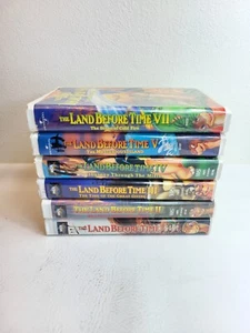Land Before Time Series 6 VHS lot Clamshell Cases, Dinosaur - Picture 1 of 3