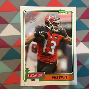 Mike Evans Buccaneers WR 14/99 hergestellt 5x7 2015 Topps 60th Anniversary Throwback - Bild 1 von 2