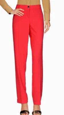 Pantalones informales Blumarine Coral 6 US/42 IT NUEVOS CON ETIQUETAS $359 Foto 1 de 4