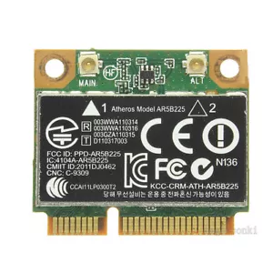 HP COMPAQ 655795-001 654825-001 ATHEROS AR5B225 BLUETOOTH BT WIRELESS WIFI CARD - Picture 1 of 1