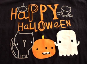 Camiseta Happy Halloween Cat Ghost Pumpkin Spider Bat - Imagen 1 de 2