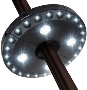 Patio Umbrella Light 3 Brightness Modes 28 LED Lights for Camping Tents Outdoor - Picture 1 of 4
