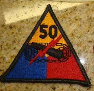 ARMY PATCH,, 50TH ARMORED DIVISION - Picture 1 of 1