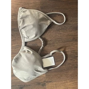 Good American Bikini Oberteil Größe 5 (XL) dunkel taupe - Bild 1 von 5