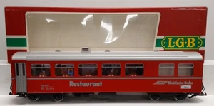 LGB 3068 Rhb Red Restaurant / Diner Car - Metal Wheels EX/Box - Picture 1 of 5