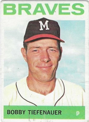 1964 TOPPS - #522 BOBBY TIEFENAUER (BRAVES)!! GREAT SEMI-HIGH CARD!! - Image 1 of 2