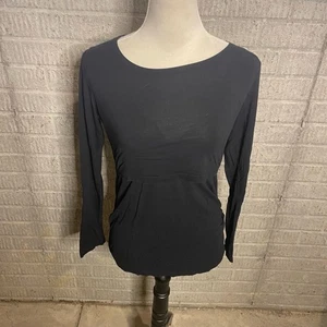 Camiseta elástica SMALLSHOW negra manga larga enfermería maternidad talla pequeña - Imagen 1 de 4