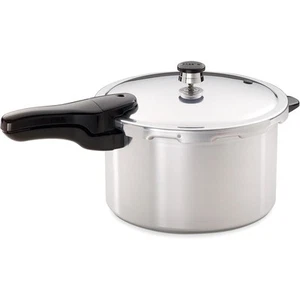 Presto Aluminum Pressure Cookerwith Cooking Rack, Heavy Gauge Aluminum, 8 Quart - Picture 1 of 5