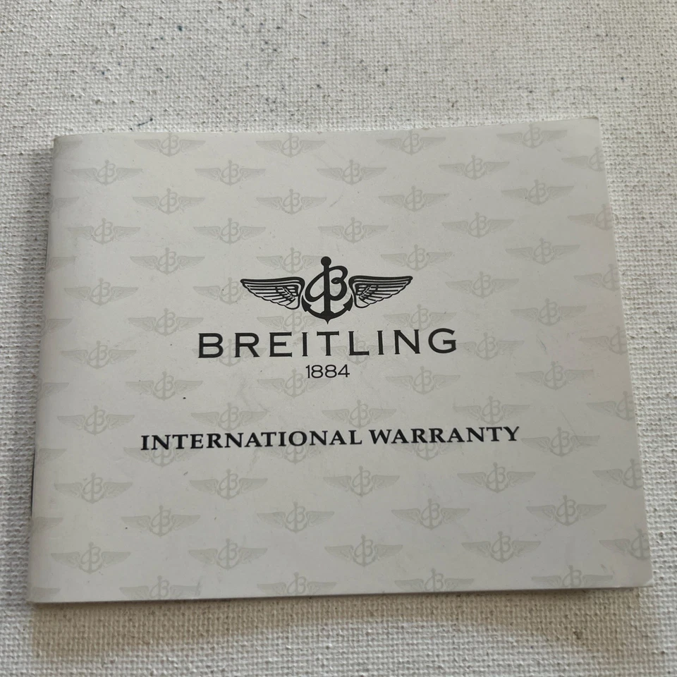 Orologio Breitling Libretto Garanzia Internazionale Vintage - Immagine 1 di 4