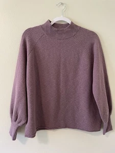 Suéter suéter Madewell malva cuello falso - Imagen 1 de 6