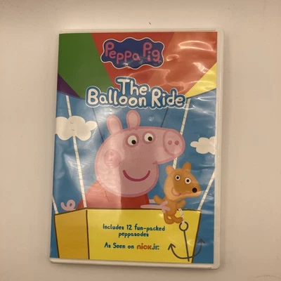 DVD Peppa Pig Nickelodeon Jr. Balloon Ride 12 Episodes Kids Children Cartoon - Image 1 of 4