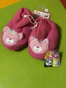 Pantofole Garaanimal taglia 3-4 disegno rosa e floreale bottone rosa orsetto - Foto 1 di 20