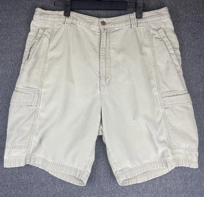 Tommy Bahama Relax Cargo Shorts Mens 38 Tencel Blend Khaki Classic Comfort - Image 1 of 4