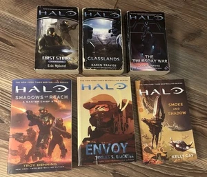Halo 6 Roman Buch Lot Rauch Schatten Grasland Gesandter Donnerstag Krieg Schatten Reichweite + - Bild 1 von 2