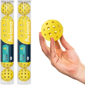 Aviana Outdoor Pickleball Balls - USAPA Approved for Tournament Play | Durable 4 - Picture 1 of 11