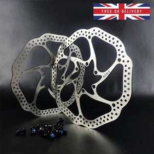 Bike Disc Brake Rotor 140,160,180,203mm Bicycle MTB Mountain Bike 6 Bolts Rotor - Picture 1 of 19