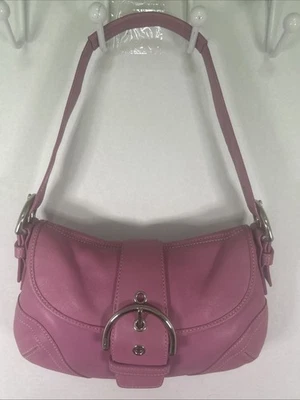 Coach Barbie Pink *Soho* Hobo Bubblegum Shoulder Y2k Leather Authentic M050-9247 - Image 1 of 4