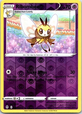 Ribombee Uncommon SWSH07: Evolving Skies 079/203 NM - Image 1 of 2