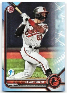 🔥 2022 Bowman Draft 1st Edition #BD-133 Cesar Prieto Sky Blue - Picture 1 of 2
