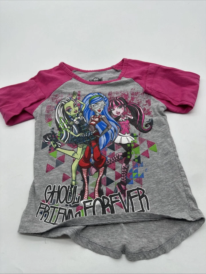 Camisa Monster High Manga Larga Juvenil Niña Mediana Estampado Gráfico Logo Gris .#32038 Foto 1 de 4