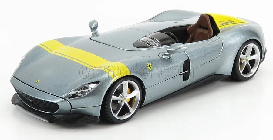 Ferrari Monza Sp1 (grigio Metallizzato/giallo) 2019 1 24 Bburago