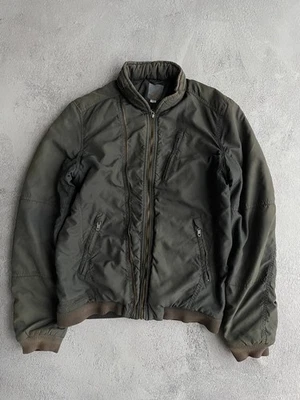 Vintage Diesel MA-1 Type Bomber Faded Jacket L Size Double Lightning Y2K - Image 1 of 4