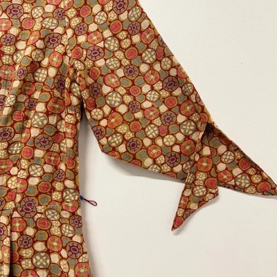 Vestido Edmé & Esyllte 100 % algodón estampado calce y acampanado - Talla 4 Foto 1 de 4