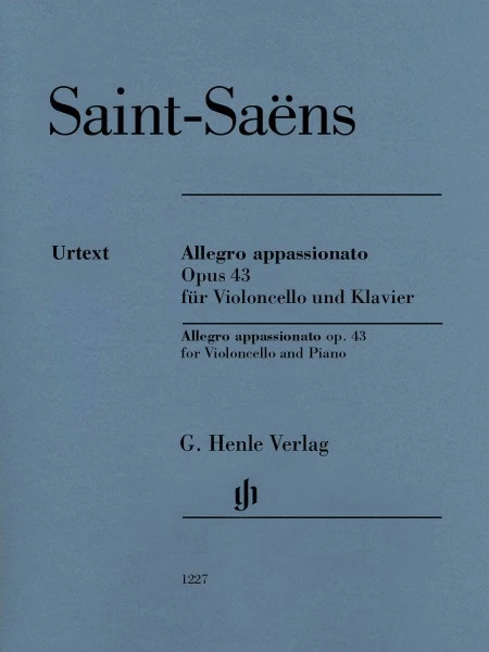 Saint-Saens Allegro Appassionato Op 43 Sheet Music for Cello and Piano 051481227 - Image 1 of 1