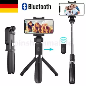 Smartphone Handy Selfie Stick Bluetooth Stativ Teleskop Stange mit Fernbedienung - Bild 1 von 12