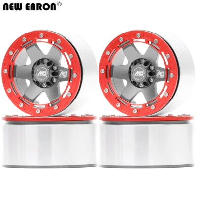 Aluminum CNC 2.6" Beadlock 12mm/17mm Wheel Rim For RC MK07 Axial 4082 H8H CROSS - Image 1 of 4