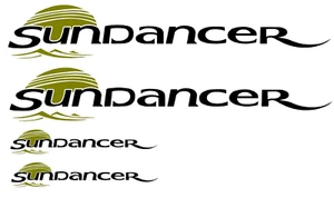 Kit of 4 SUNDANCER Sea Ray Boat Decals Graphic Kit - Picture 1 of 2