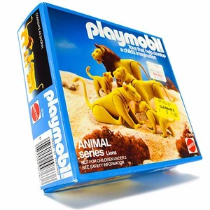 1983 Schaper Playmobil 9763 Wild Animal Lions Figure Old Vintage NIB - Picture 1 of 7