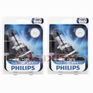 2 pc Philips High Low Beam Headlight Bulbs for Oldsmobile Achieva Custom lt