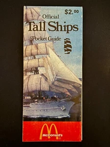 1980 Official Tall Ships Pocket Guide Boston Massachusetts Sponsored McDonalds - Picture 1 of 8