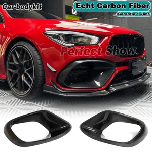 Passt für Mercedes CLA C118 W118 CLA45 Carbon Front Flossen Splitter Canards - Bild 1 von 11