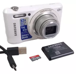 Samsung WB35F 16.2MP Digitalkamera, weiß - getestet & funktionsfähig - Bild 1 von 24