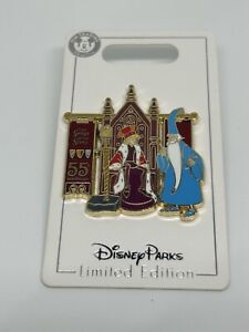 New Disney Parks Sword In The Stone 55th King Arthur Merlin LE Trading Pin