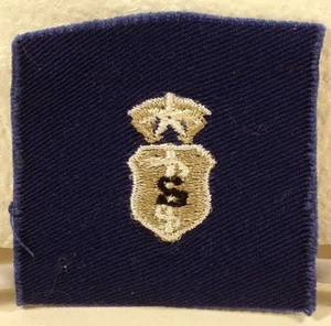 US Air Force Chief Biomedical Science Corps Badge Insignia Blue Fatigue Patch  - Picture 1 of 2