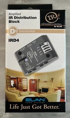 BRAND NEW!  ELAN IRD4  -  AMPLIFIED IR DISTRIBUTION BLOCK - Image 1 of 4