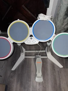 Nintendo Wii Harmonix Wired Rock Band Drum Set w/Pedal + Supports Tested Works - Picture 1 of 4