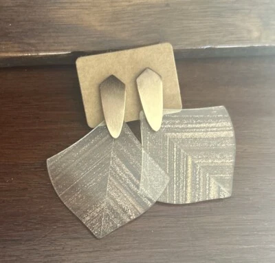 Kendra Scott Astoria Dangle Earrings Rose Gold Dust Shimmer Matte Gold Metal - Image 1 of 4