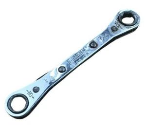 Williams RB-1214 Chiave a cricchetto doppio anello 3/8x7/16 pollici piatta Made in USA - Foto 1 di 4