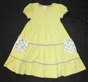 Niñas MATILDA JANE Vestido Verde Con Ribete Morado Talla 6 - Imagen 1 de 1
