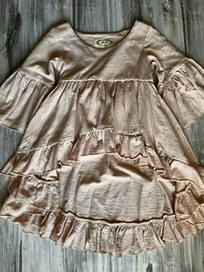 4 Joyfolie Mia Joy Top Blush Pink High Low Boho Bohemian Ruffle - Picture 1 of 14