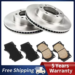 Front Disc Rotors Ceramic Brake Pads For Toyota 4runner 2003-2009 31327 D976 - Picture 1 of 14