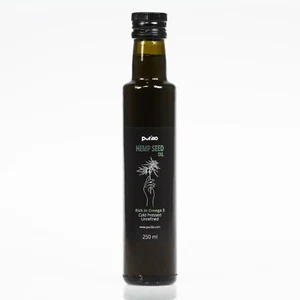 Hemp seed oil, cold-pressed, unrefined - Purillo 250 ml, Olej Konopny - Picture 1 of 3