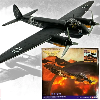 CORGI AVIATION JUNKERS JU-88C-6 AA36714 GERHARD BOHME 1./NJG.2 CATANIA, 1942. - Image 1 of 4