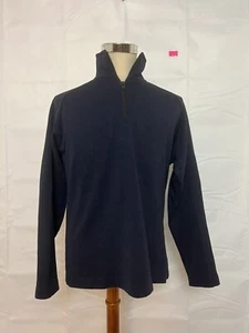 Banana Republic 1/4 Zip Up, Mock Neck, Long Sleeve Shirt pullover blue size M - Picture 1 of 7
